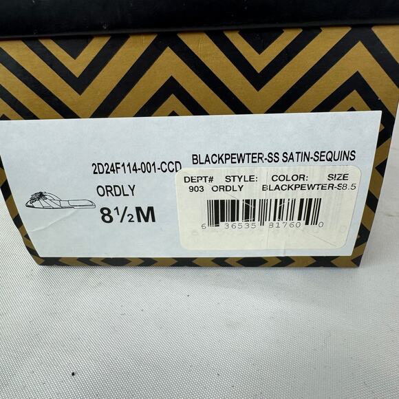 Charles David Ordly Slide Sandal Sparkling Sequins Floral Appliqués Size 8.5 - Picture 3 of 9